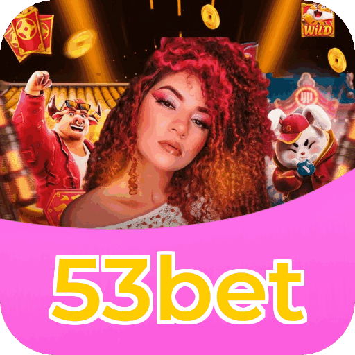 Interface do aplicativo 53bet mostrando jogos disponíveis no iOS e Android